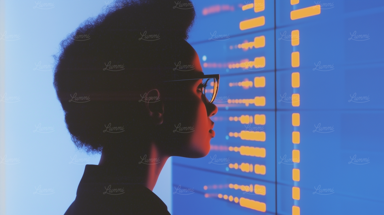 An individual thoughtfully sifts through digital information on a screen, symbolizing the process of filtering noise and misinformation online.